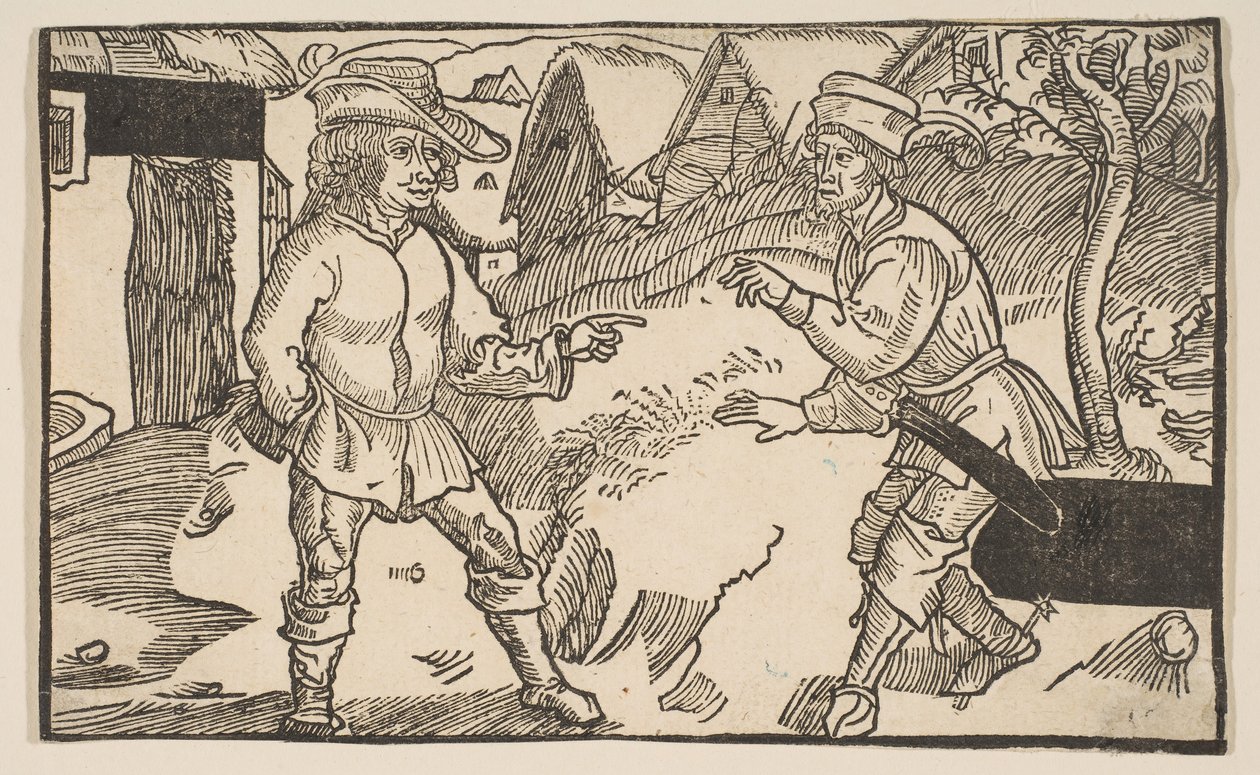Heauton Timouroumenos, Terence vígjátékaiból, 19. századi reprint.n.d. alkotó: Albrecht Dürer