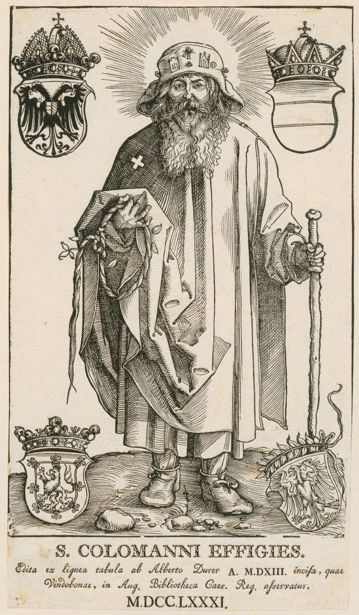 Szent család két zenélő angyalkával alkotó: Albrecht Dürer