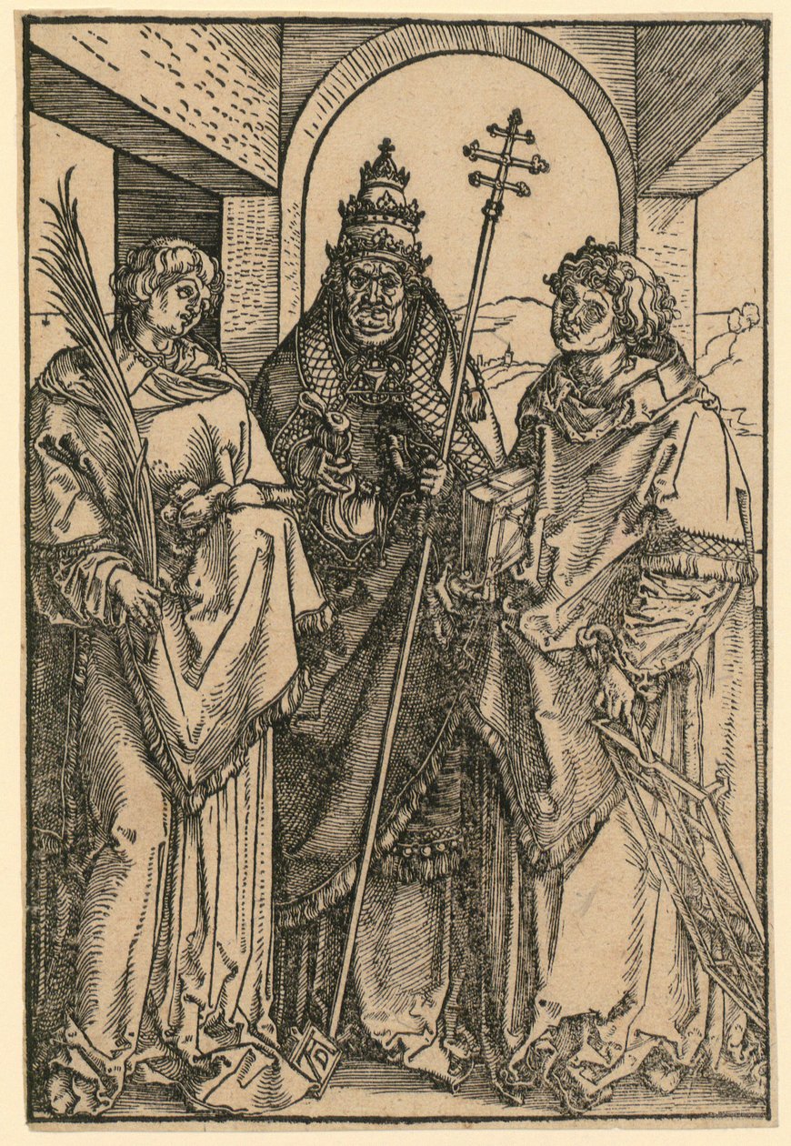 Szent István, Szt. Sixtus és Szt. Lőrinc alkotó: Albrecht Dürer