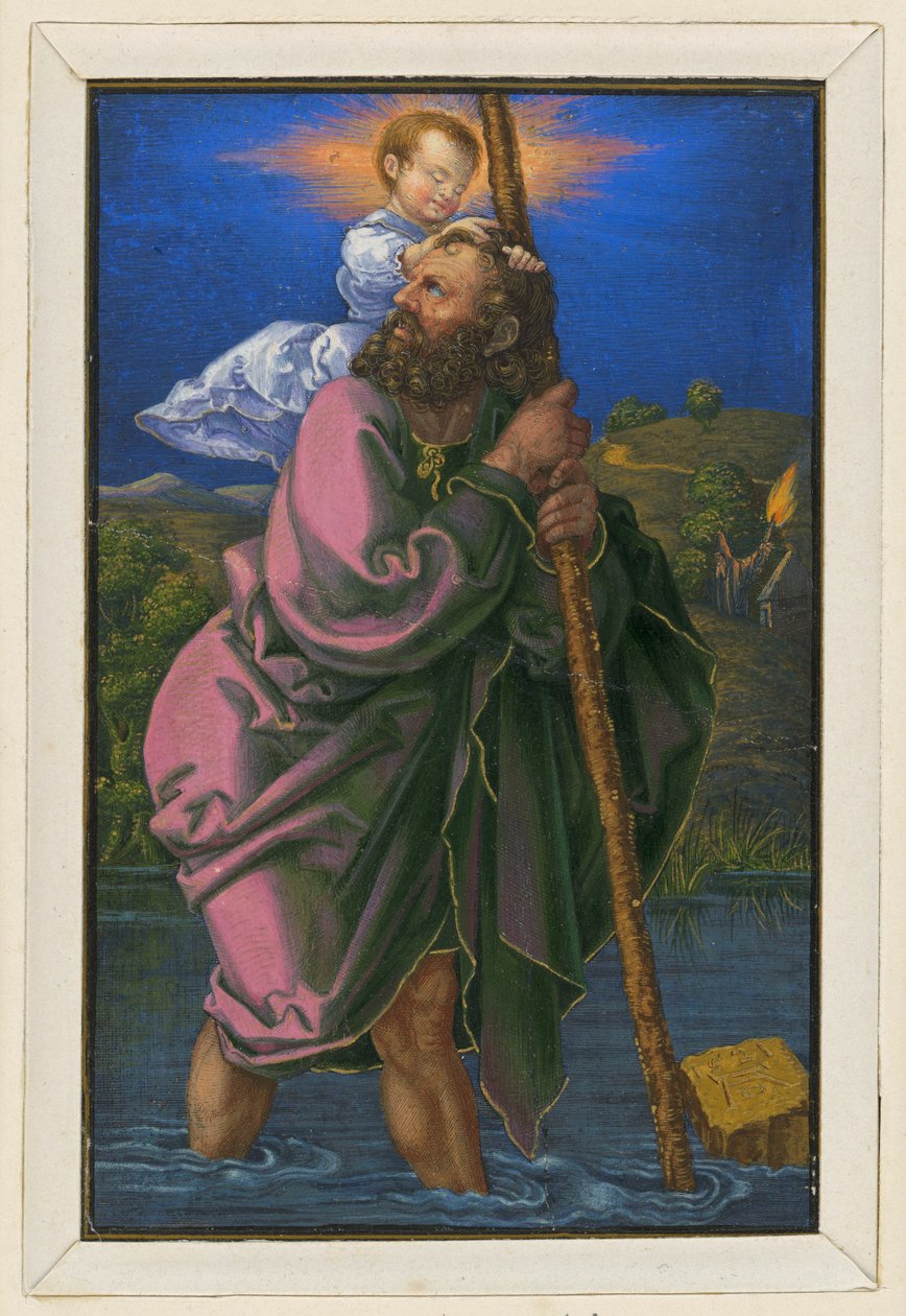 Balra forduló Szent Kristóf alkotó: Albrecht Dürer