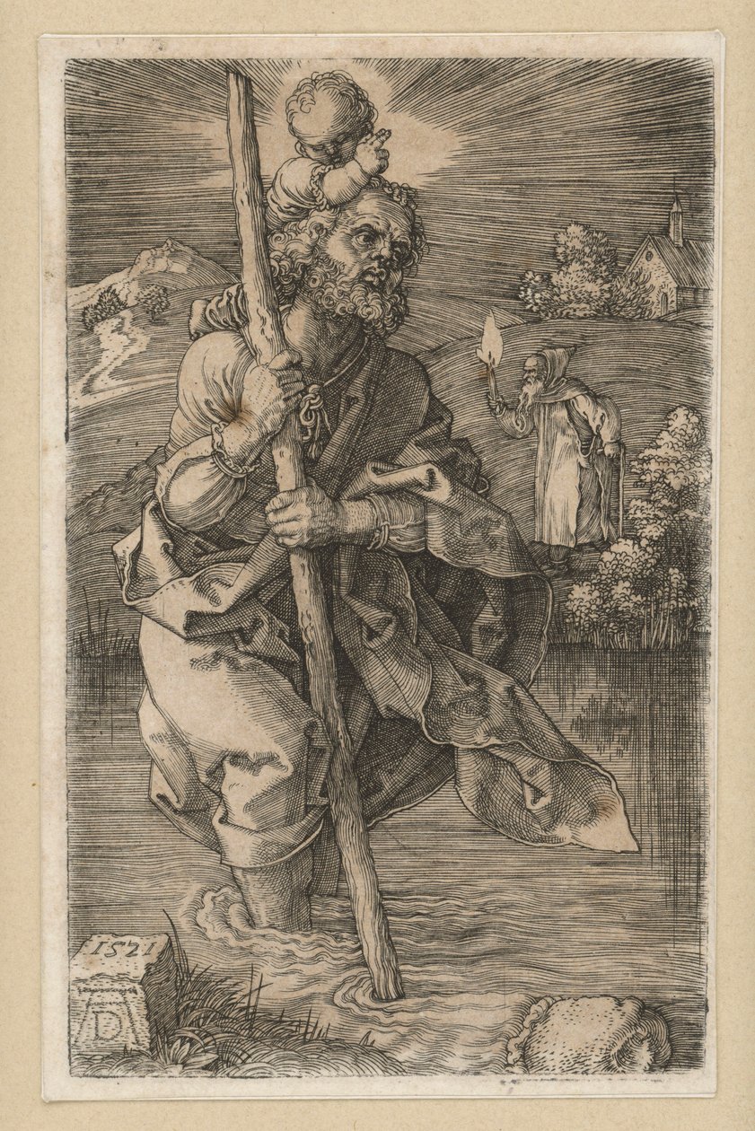 Jobbra forduló Szent Kristóf alkotó: Albrecht Dürer