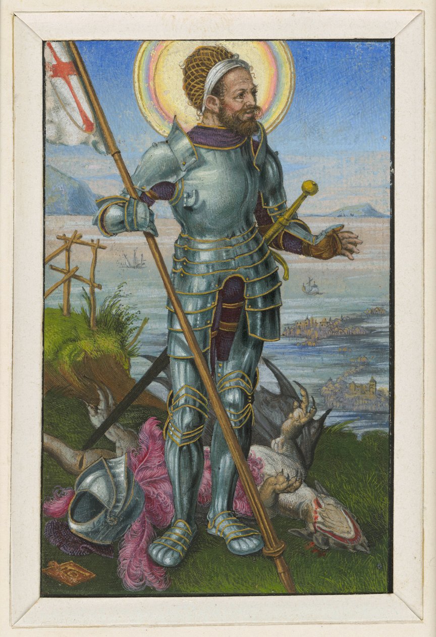 Sárkányölő Szent György gyalog alkotó: Albrecht Dürer