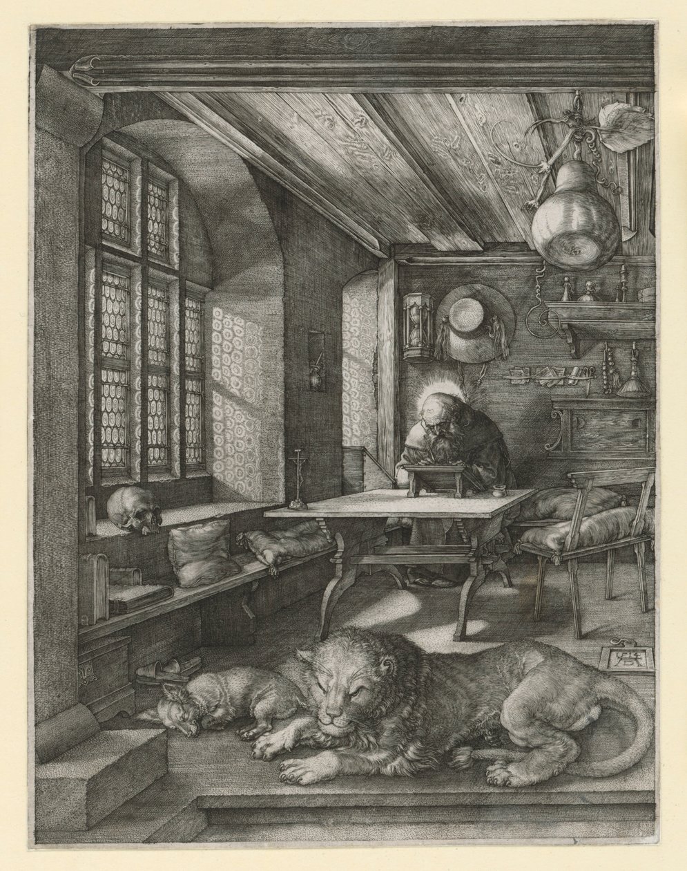 Szent Jeromos dolgozószobájában alkotó: Albrecht Dürer