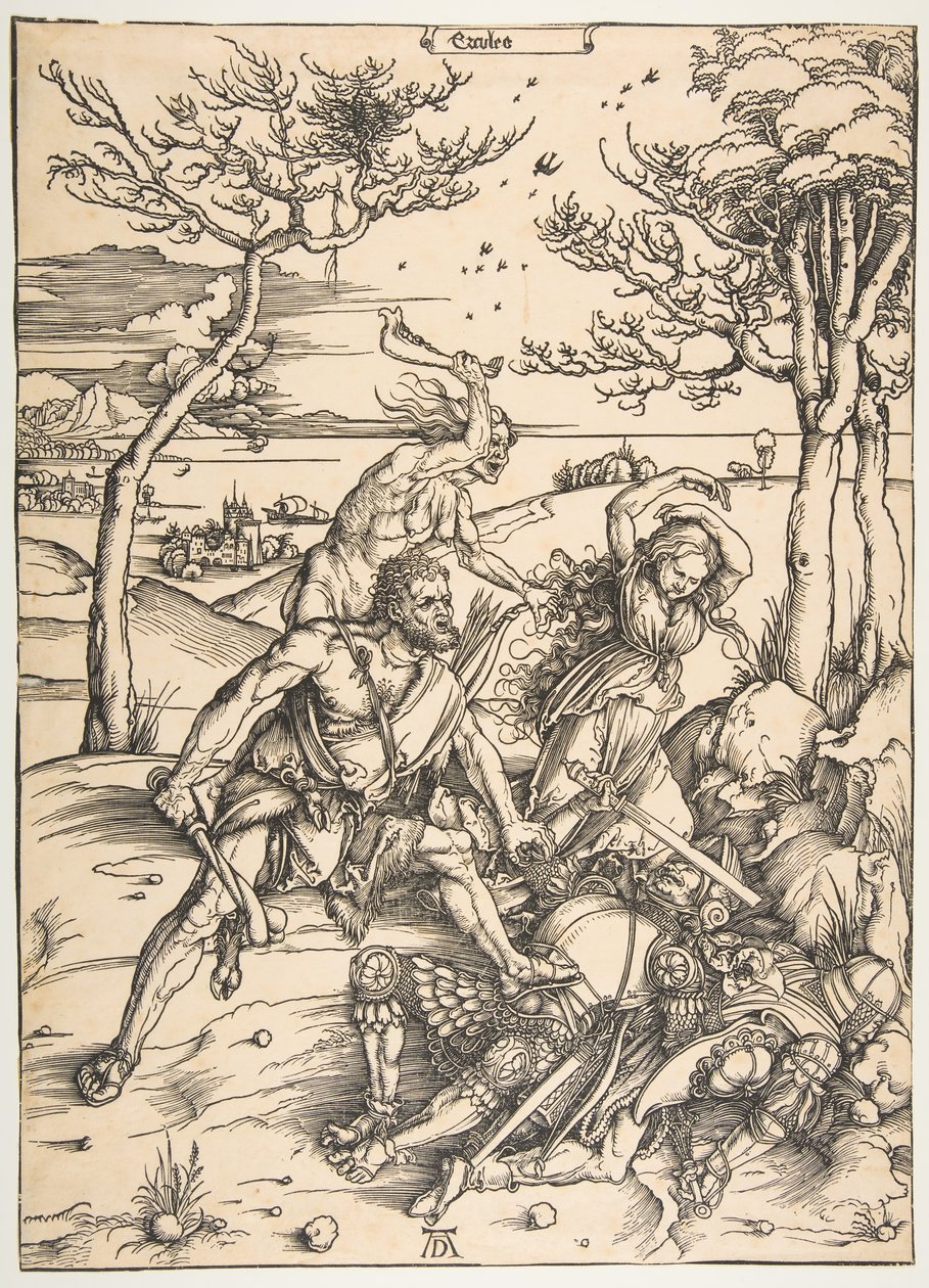 Herkules meghódítja a molionid ikreket.n.d. alkotó: Albrecht Dürer