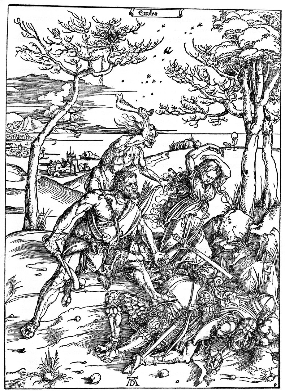 Herkules megöli a molionidákat, c1496-1498, 1936 alkotó: Albrecht Dürer