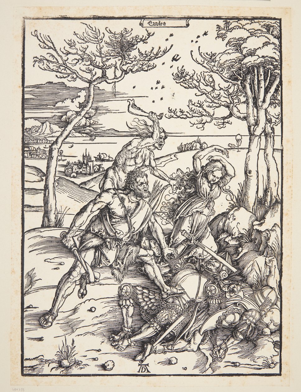 Herkules meghódítja a molionid ikreket alkotó: Albrecht Dürer