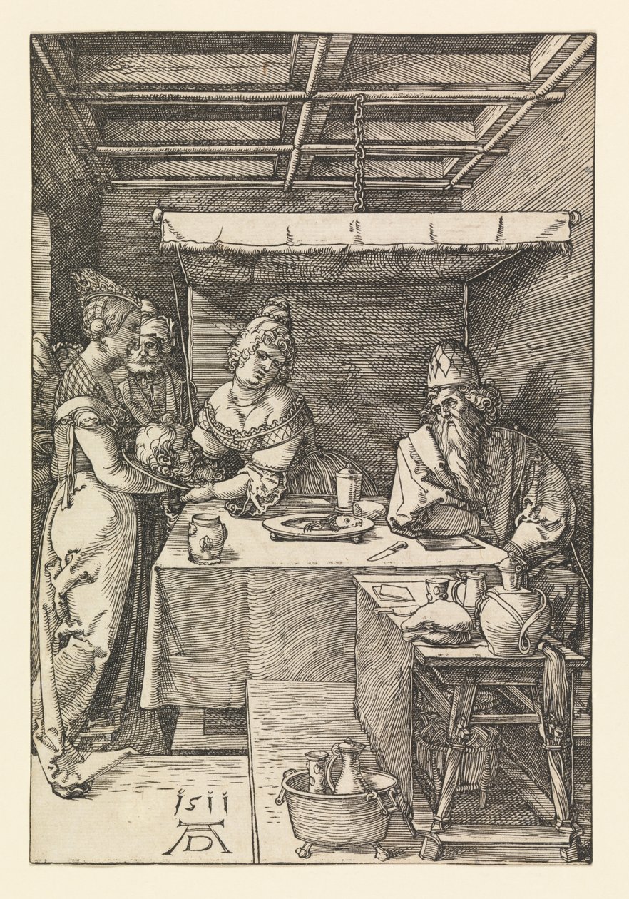 Heródiás Keresztelő János fejével alkotó: Albrecht Dürer