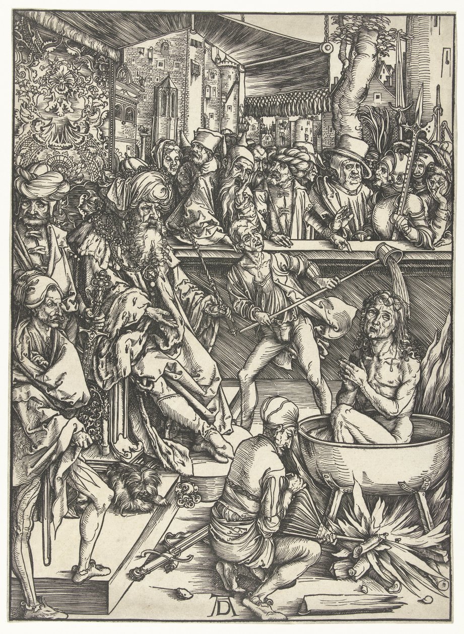 János evangélista vértanúsága alkotó: Albrecht Dürer
