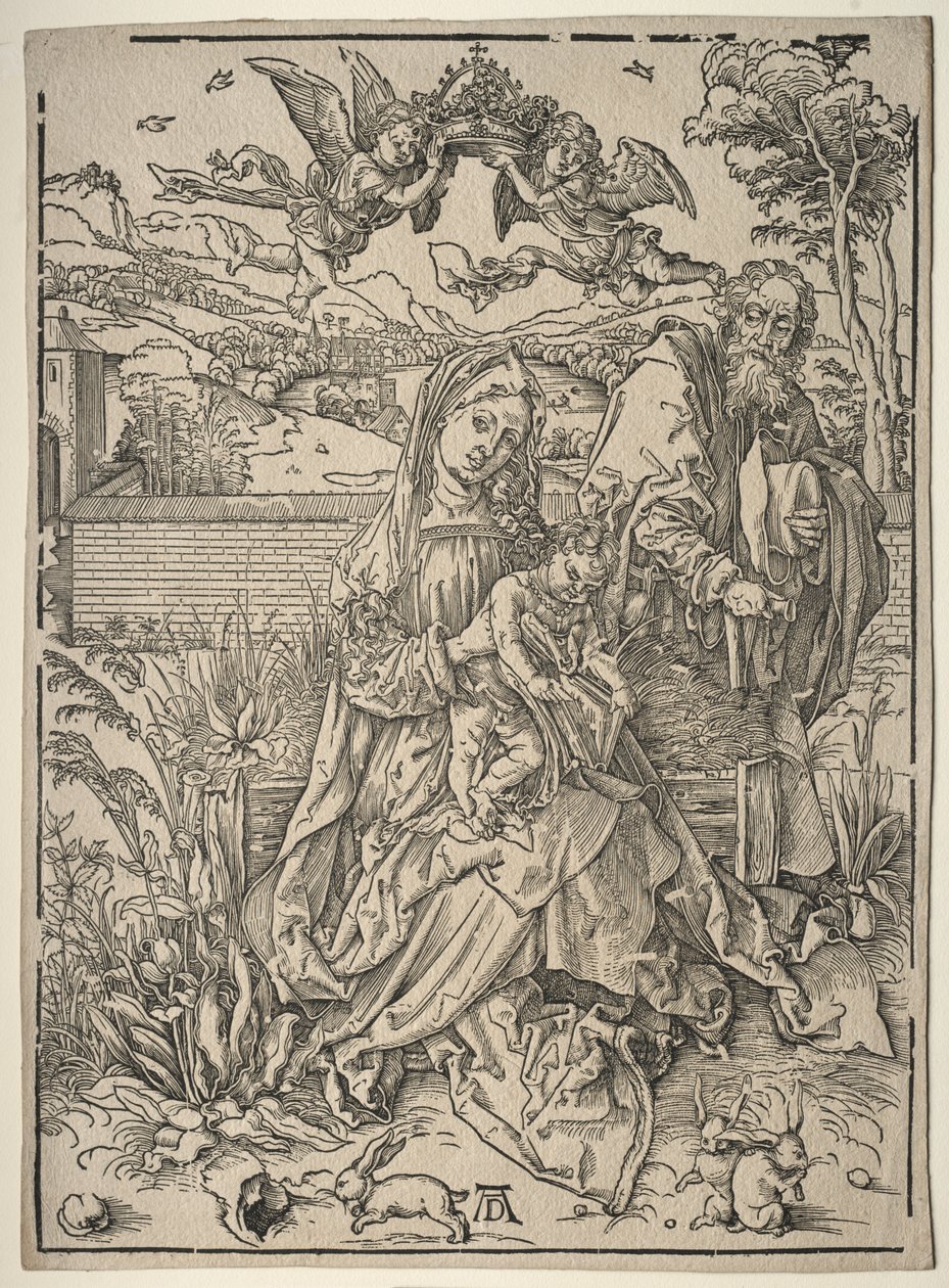 Szent Család a három nyúllal alkotó: Albrecht Dürer
