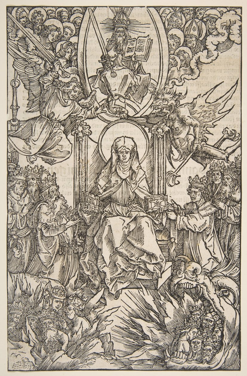 Illusztráció Revelations Sancte Birgitte, Koberger Nürnberg 1502 német szöveg.n.d. alkotó: Albrecht Dürer