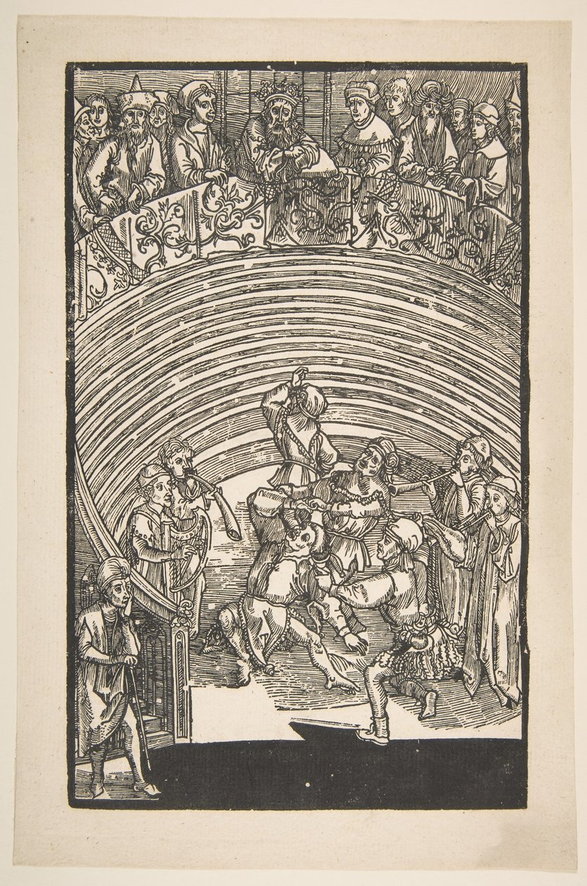 Illusztráció Terence vígjátékából, 19. századi reprint.n.d. alkotó: Albrecht Dürer