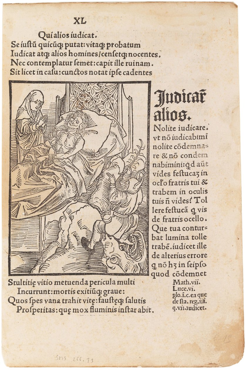 Illusztráció Sebastian Brant Bolondok hajója című könyvéhez, 1494. alkotó: Albrecht Dürer
