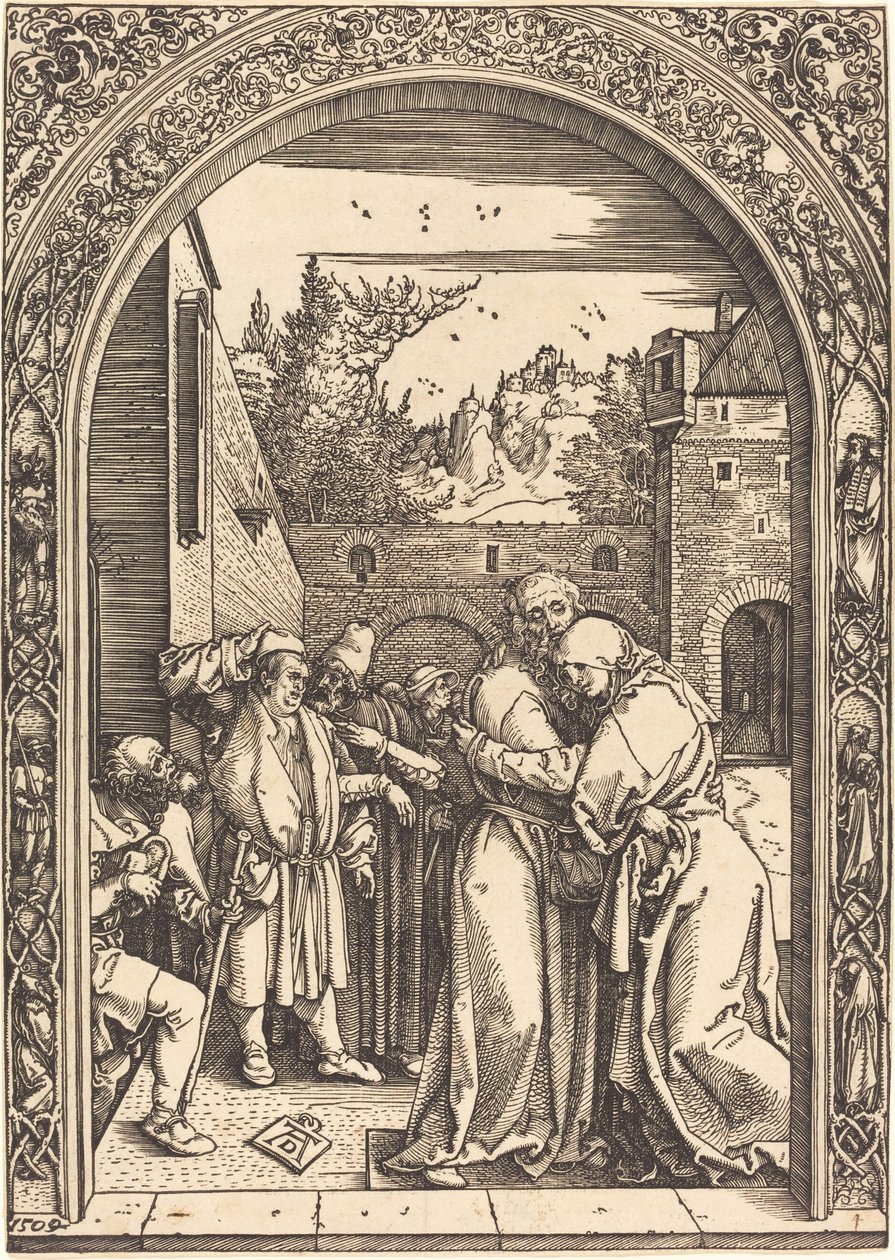 Joachim és Anna a Golden Gate-ben alkotó: Albrecht Dürer