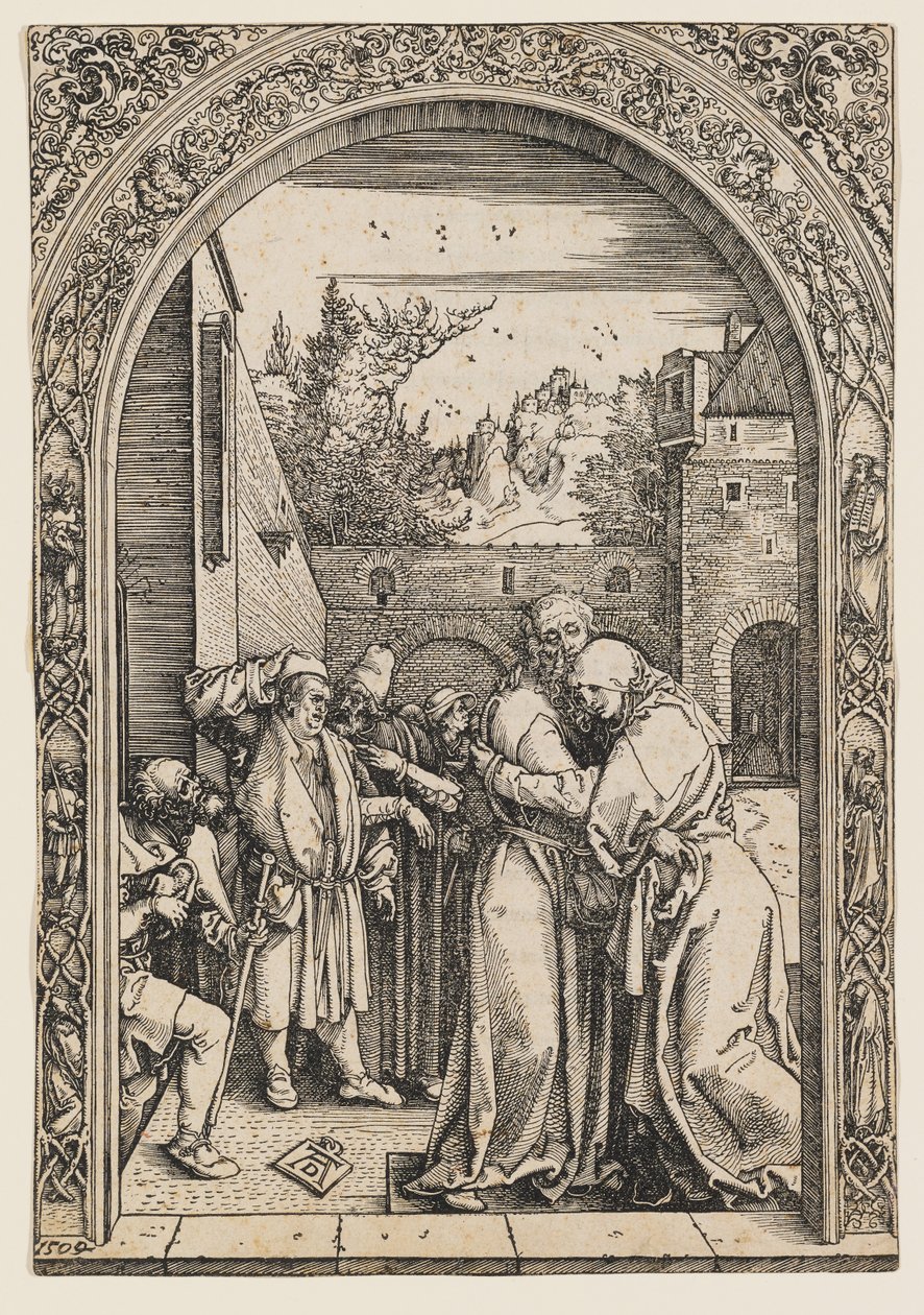 Joakim és Anna az Aranykapunál alkotó: Albrecht Dürer