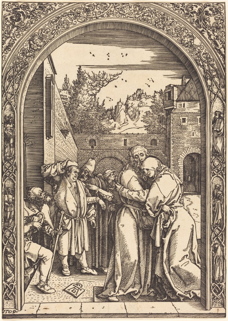 Joákim és Anna az Aranykapunál alkotó: Albrecht Dürer