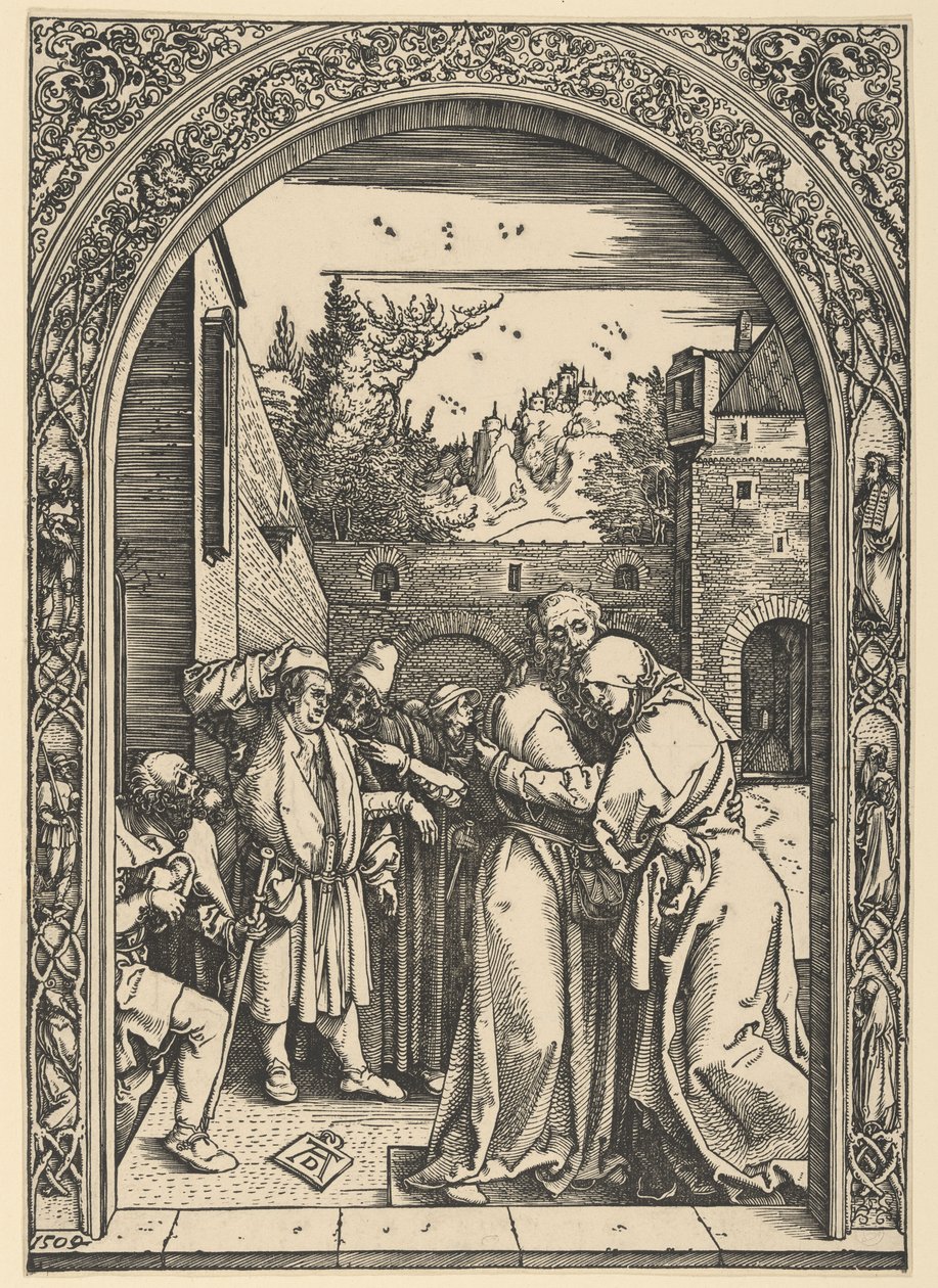 Joakim és Anna az Aranykapunál, Szűz Mária életéből alkotó: Albrecht Dürer