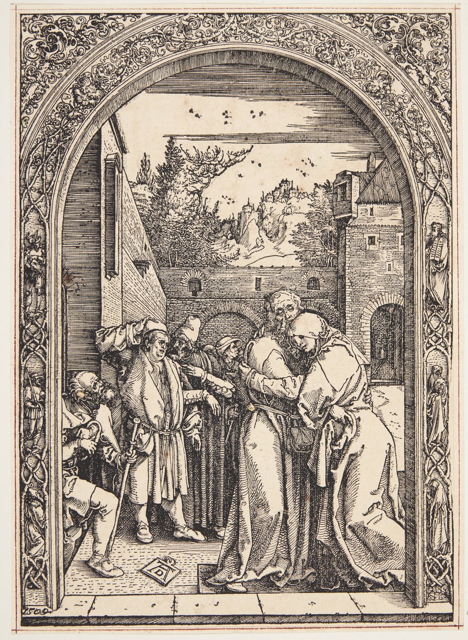 Joachim és Szent Anna találkoznak a Golden Gate-ben alkotó: Albrecht Dürer