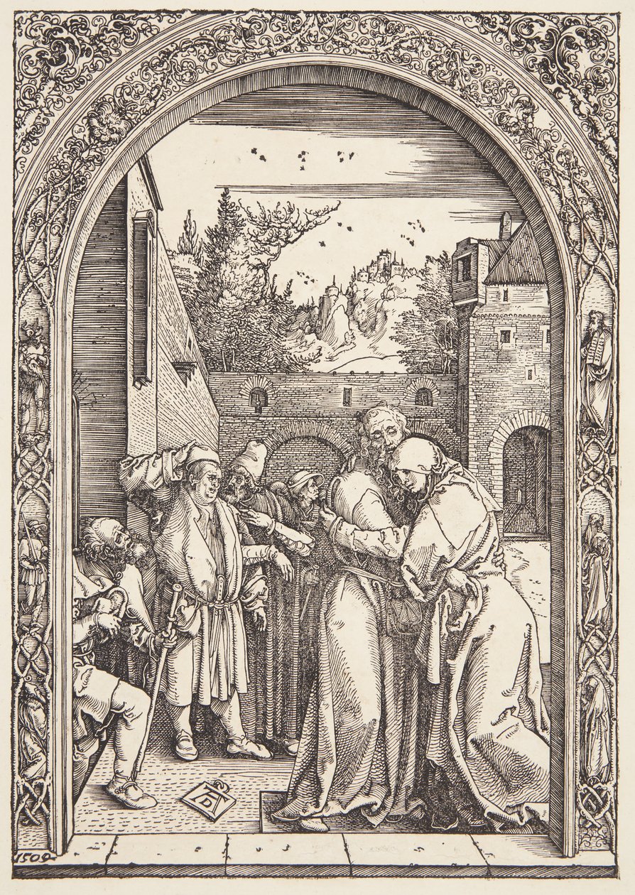 Joachim és Szent Anna találkoznak a Golden Gate-ben alkotó: Albrecht Dürer