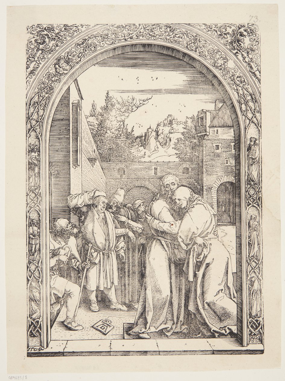 Joachim és Szent Anna találkoznak a Golden Gate-ben alkotó: Albrecht Dürer