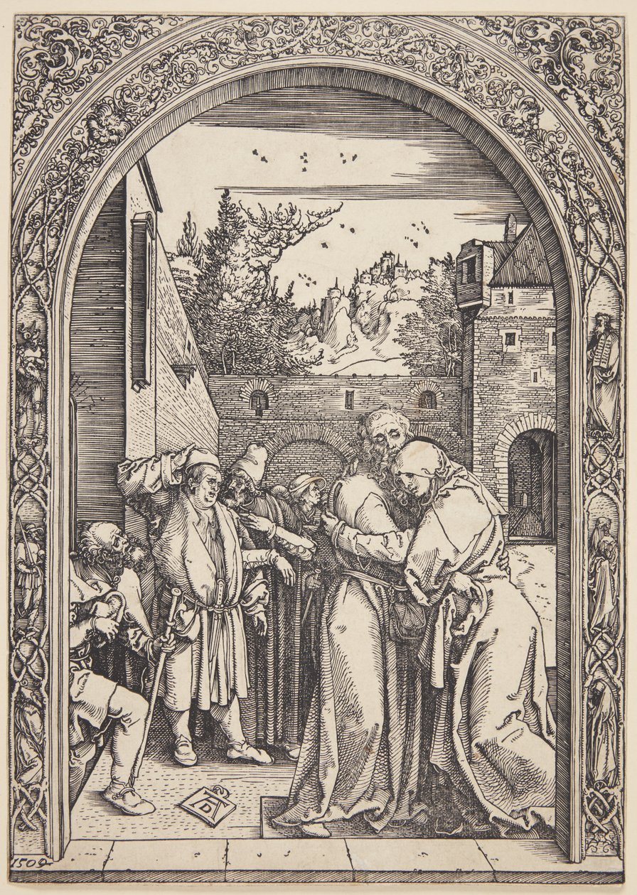 Joachim és Szent Anna találkoznak a Golden Gate-ben alkotó: Albrecht Dürer