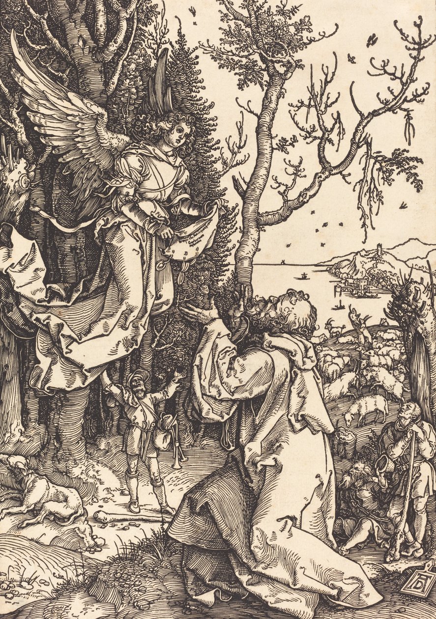 Joachim és az angyal c. 1504. alkotó: Albrecht Dürer