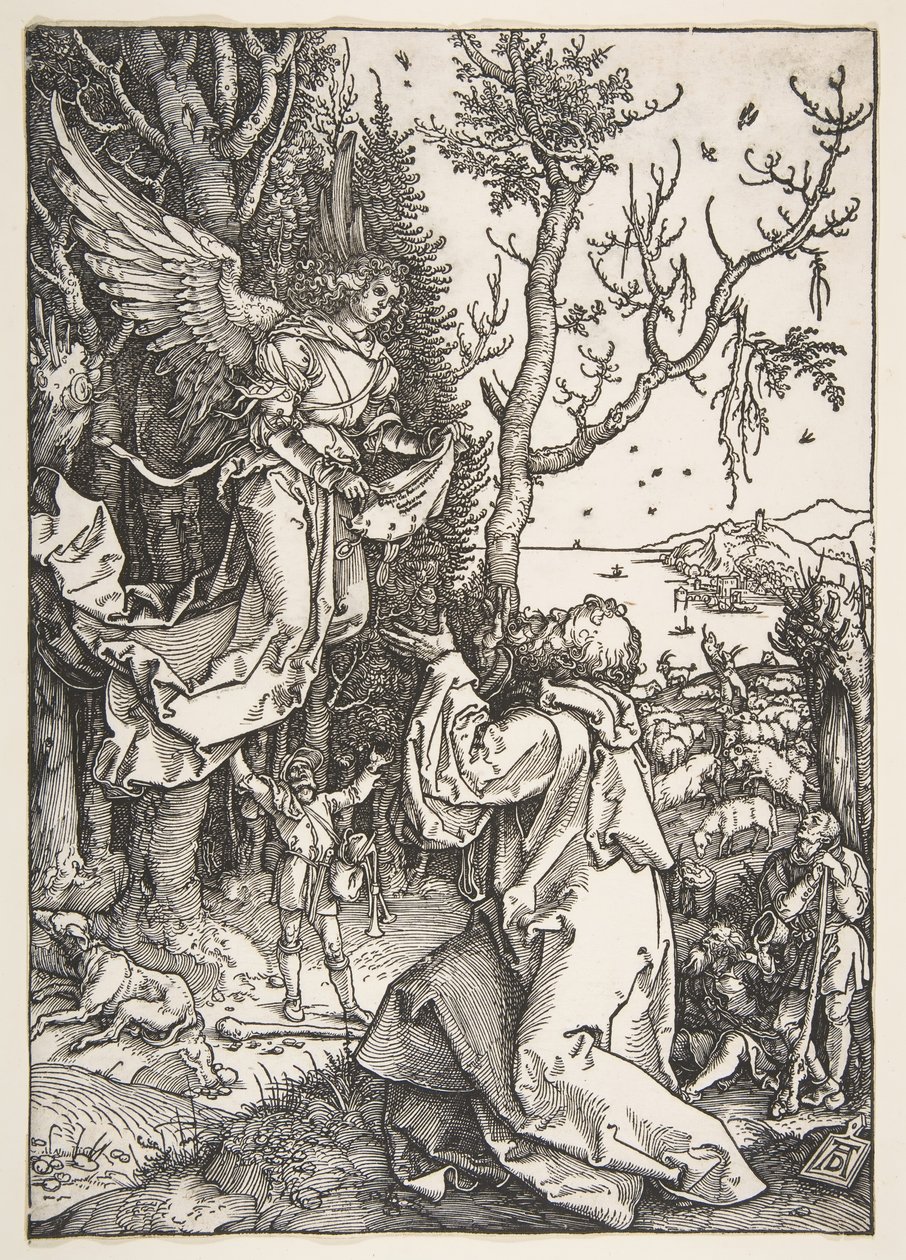 Joachim és az angyal, A Szűz életéből, kb. 1504. alkotó: Albrecht Dürer