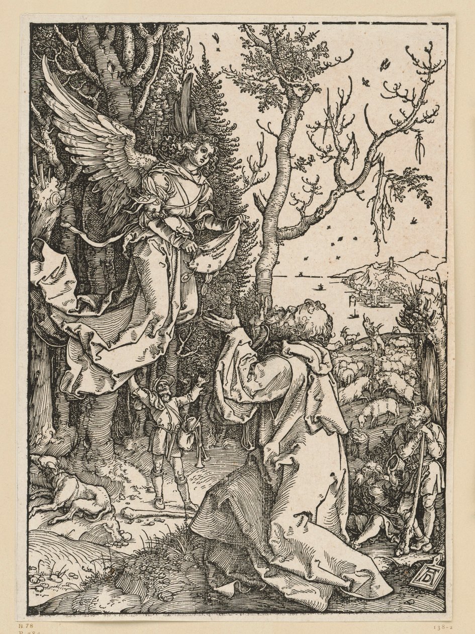 Joakim és az angyal (Mária élete) alkotó: Albrecht Dürer