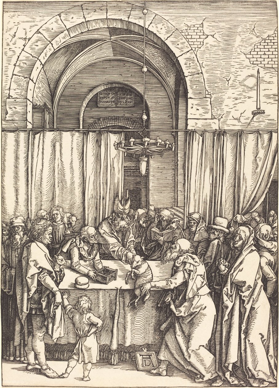 Joachim felajánlását elutasították alkotó: Albrecht Dürer
