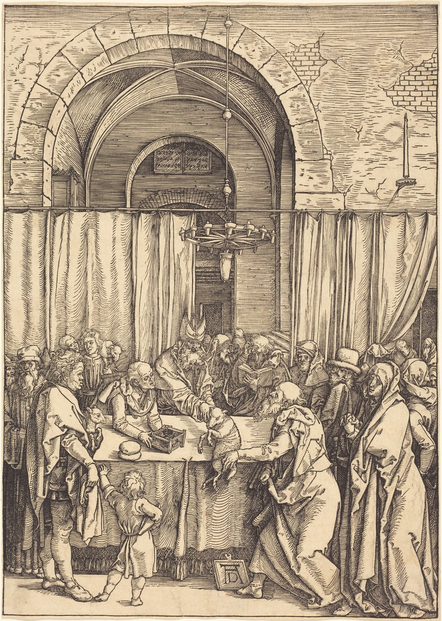 Joákim áldozatának elutasítása alkotó: Albrecht Dürer
