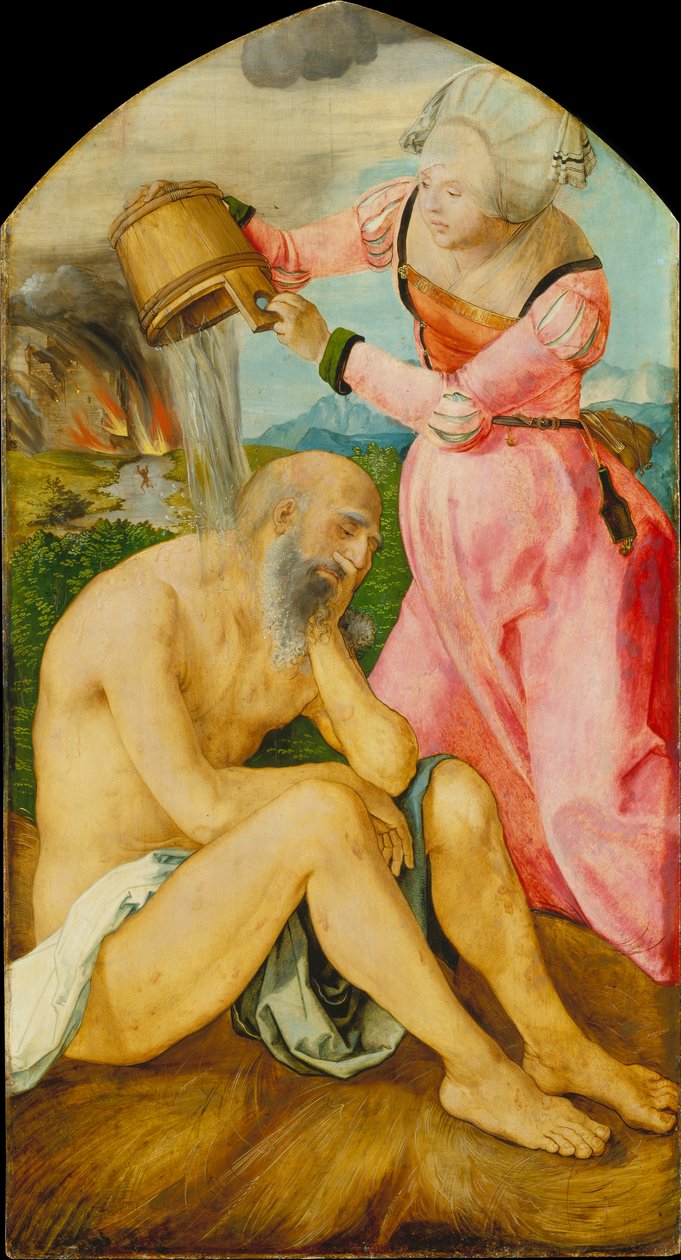 Jób a trágyadombon alkotó: Albrecht Dürer
