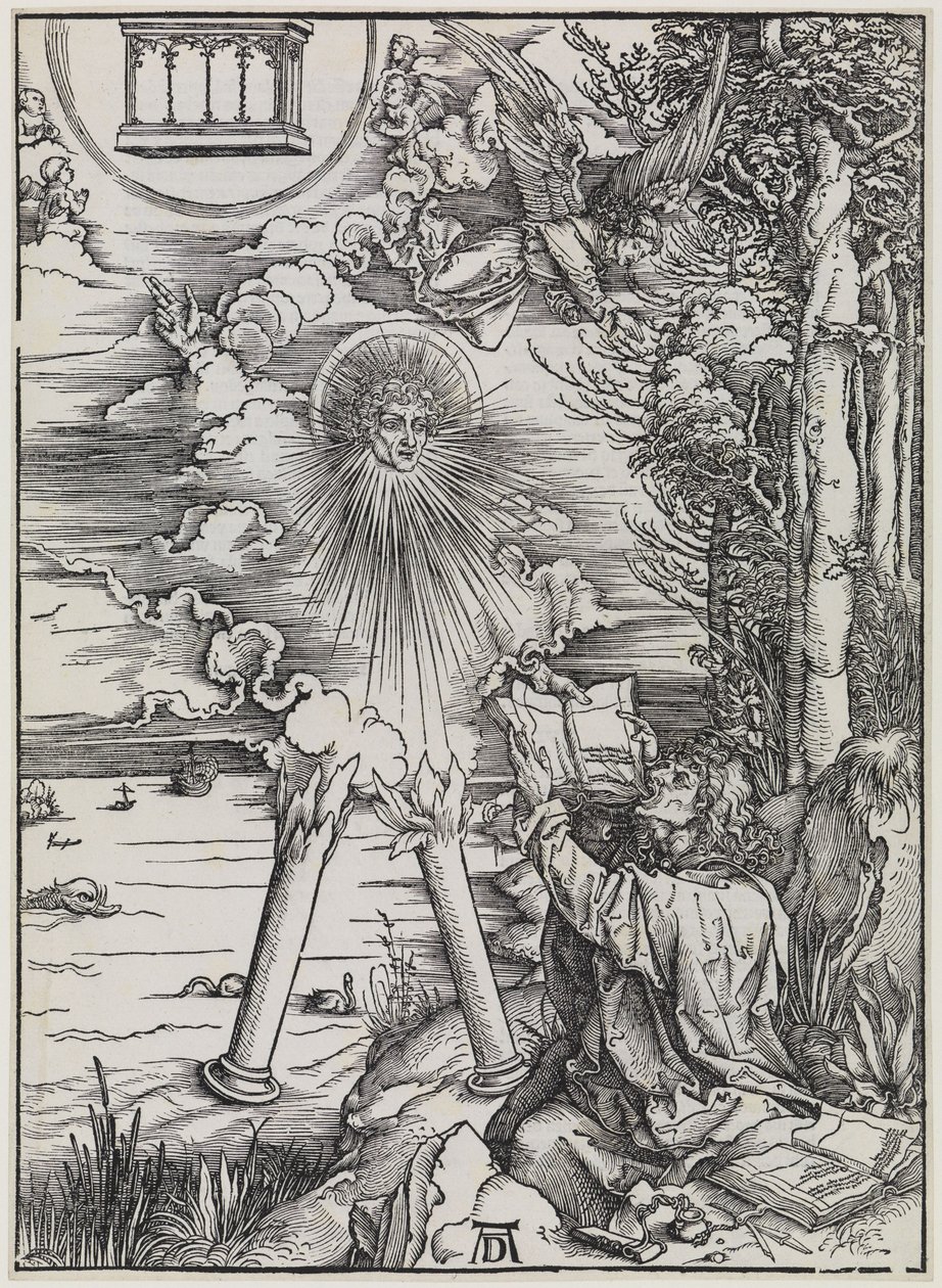 János, amint felfalja a könyvet / „Az Erős Angyal“ alkotó: Albrecht Dürer