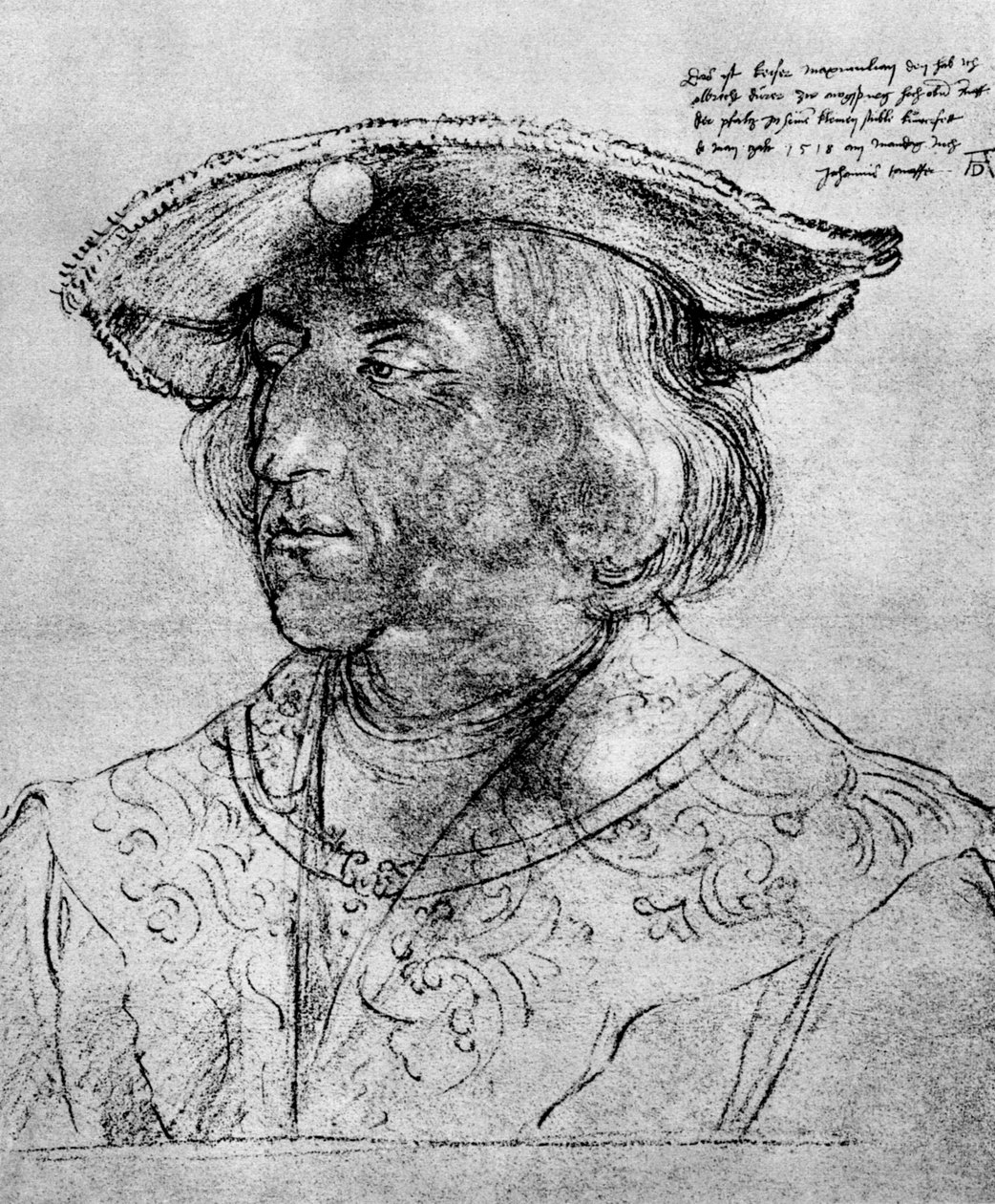 I. Maximilian császár, 1518, 1936 alkotó: Albrecht Dürer