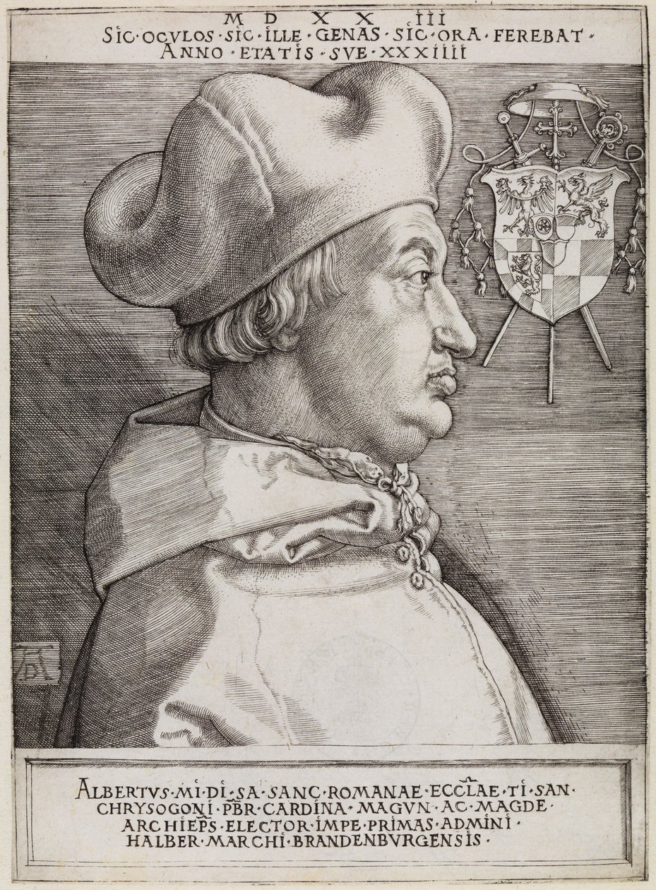 Albrecht brandenburgi bíboros (A nagy bíboros) alkotó: Albrecht Dürer