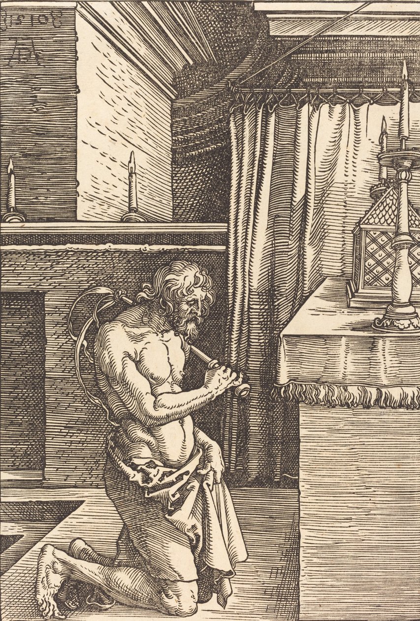 Dávid király bűnbánatot végez, 1510. alkotó: Albrecht Dürer