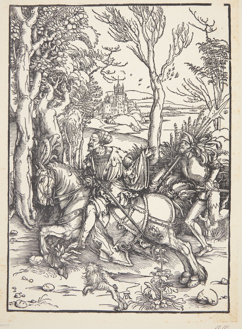 Lovag és lansquenet alkotó: Albrecht Dürer