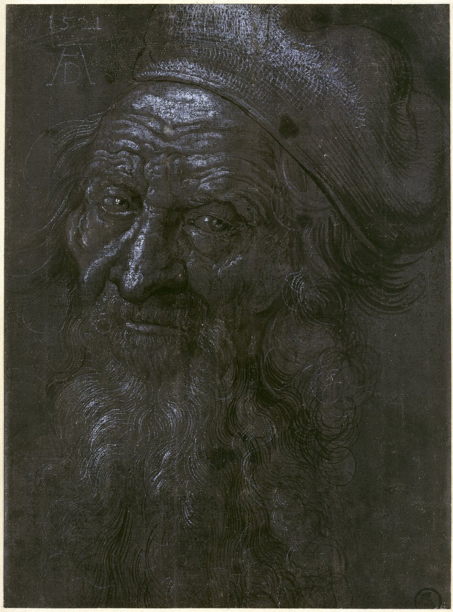 Egy 93 éves öregember feje alkotó: Albrecht Dürer