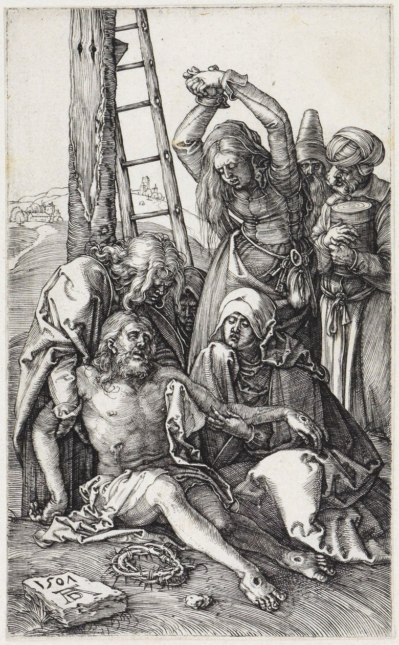 Krisztus levétele a keresztről és siratása alkotó: Albrecht Dürer
