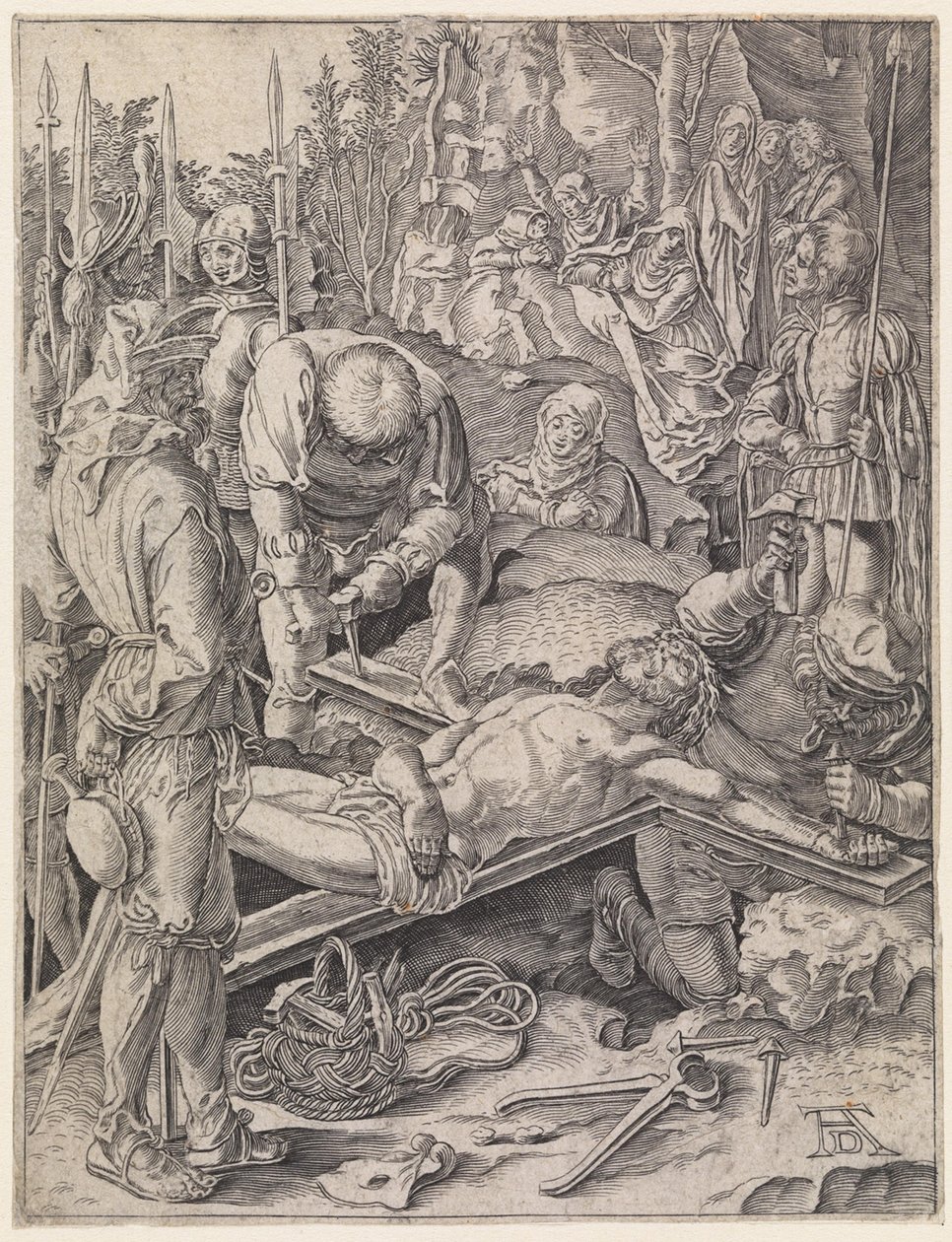 Krisztus keresztre feszítése alkotó: Albrecht Dürer