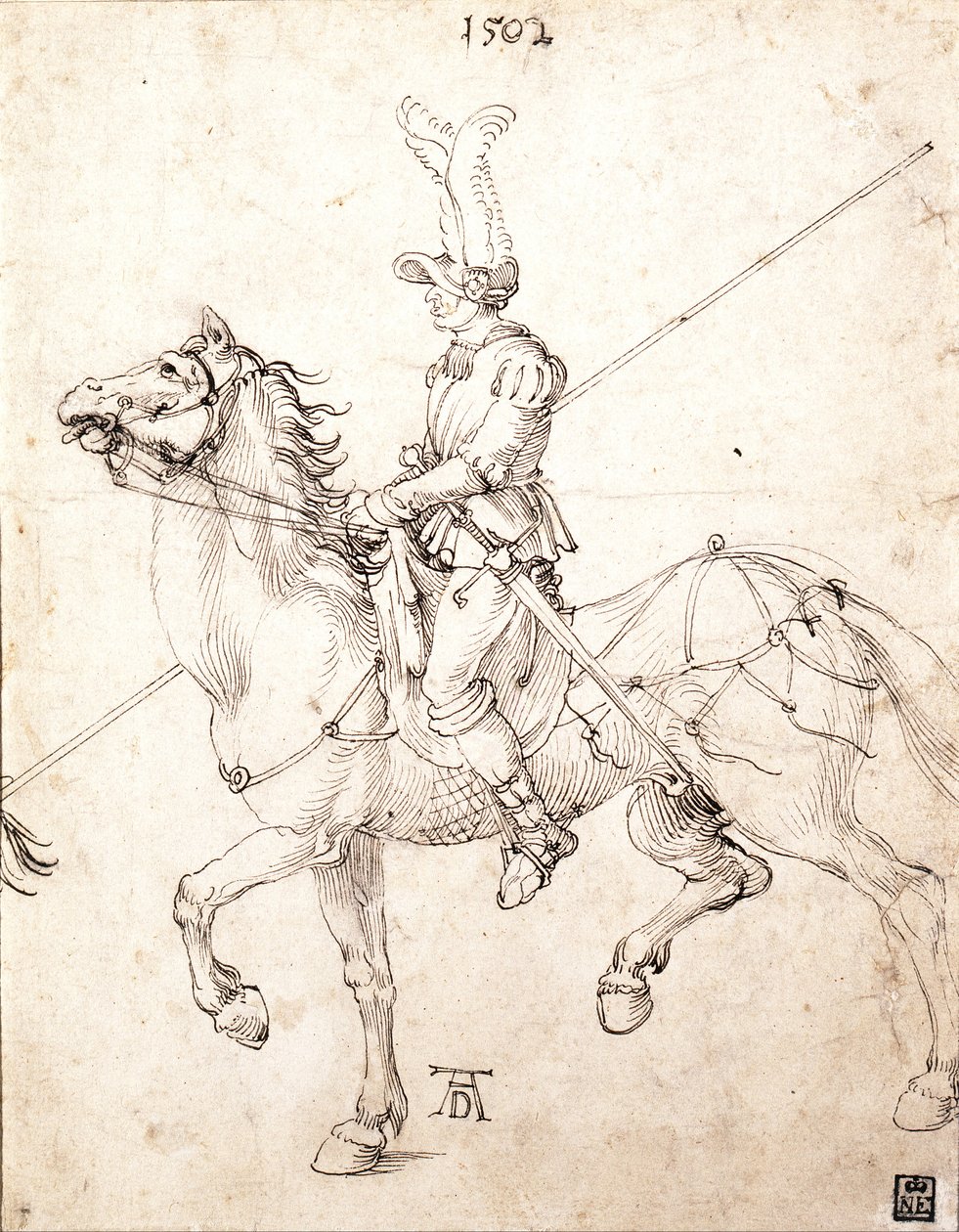Lancer lóháton alkotó: Albrecht Dürer