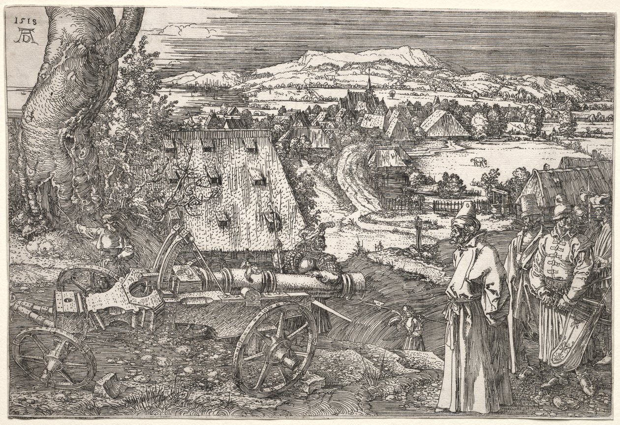 Táj az ágyúval alkotó: Albrecht Dürer