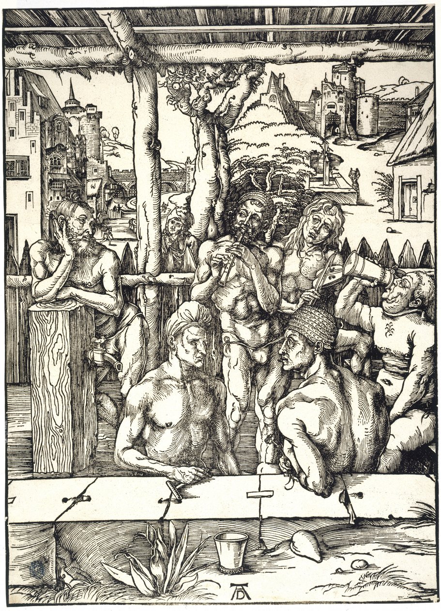 A férfiak fürdője (Bartsch 128) alkotó: Albrecht Dürer