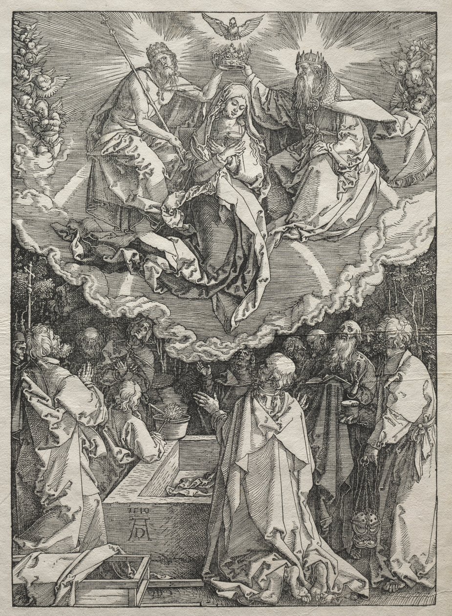 Szűz élete: Szűz mennybemenetele, 1504-1505. alkotó: Albrecht Dürer