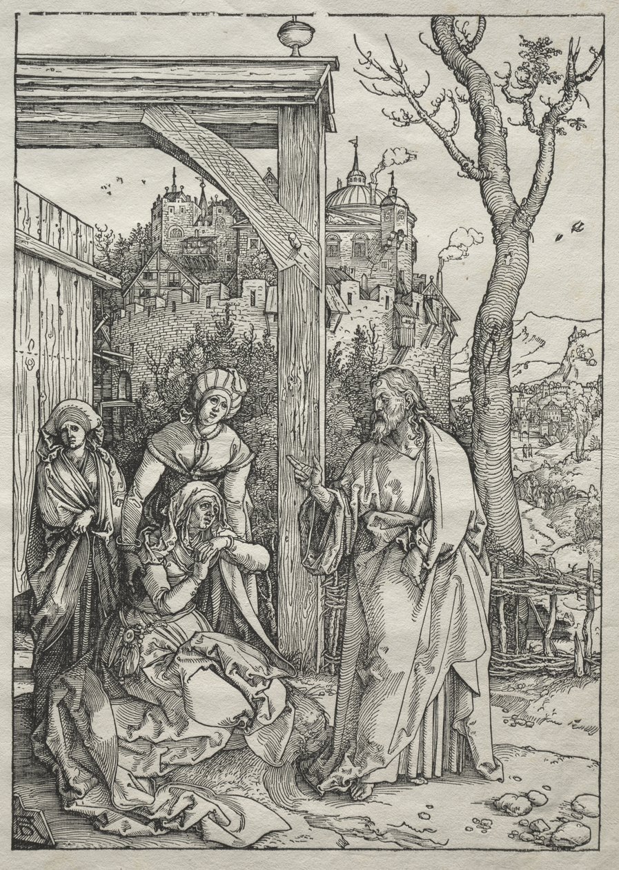 A Szűz élete: Krisztus búcsúzik édesanyjától alkotó: Albrecht Dürer