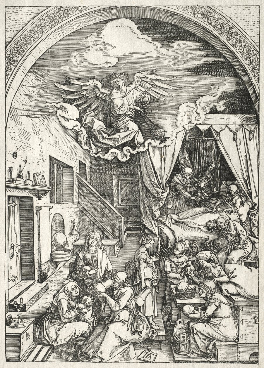 Szűz élete: Szűz születése alkotó: Albrecht Dürer