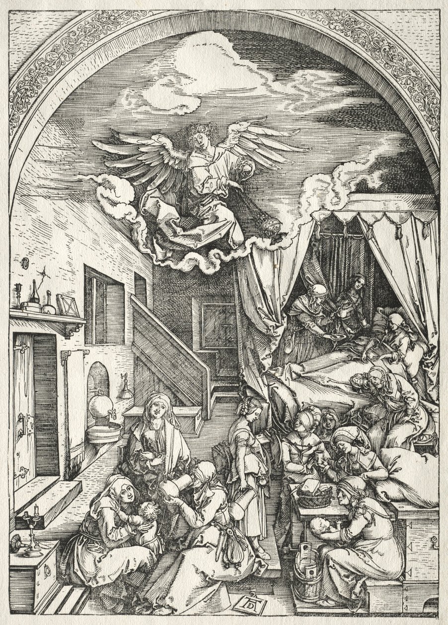 Szűz élete: Szűz születése, 1504-1505. alkotó: Albrecht Dürer