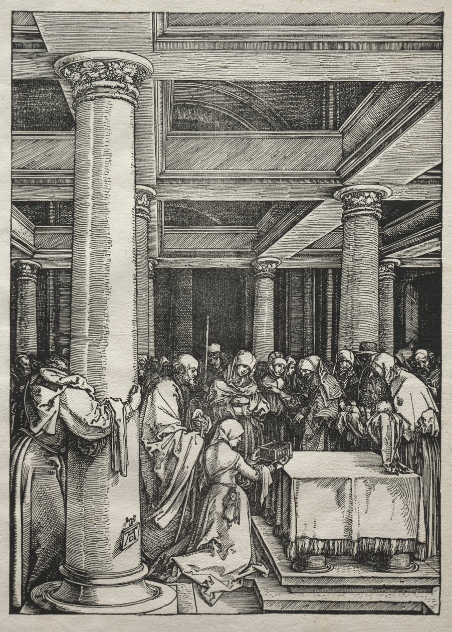 A Szűz élete: Jézus bemutatása a templomban, 1504-1505. alkotó: Albrecht Dürer