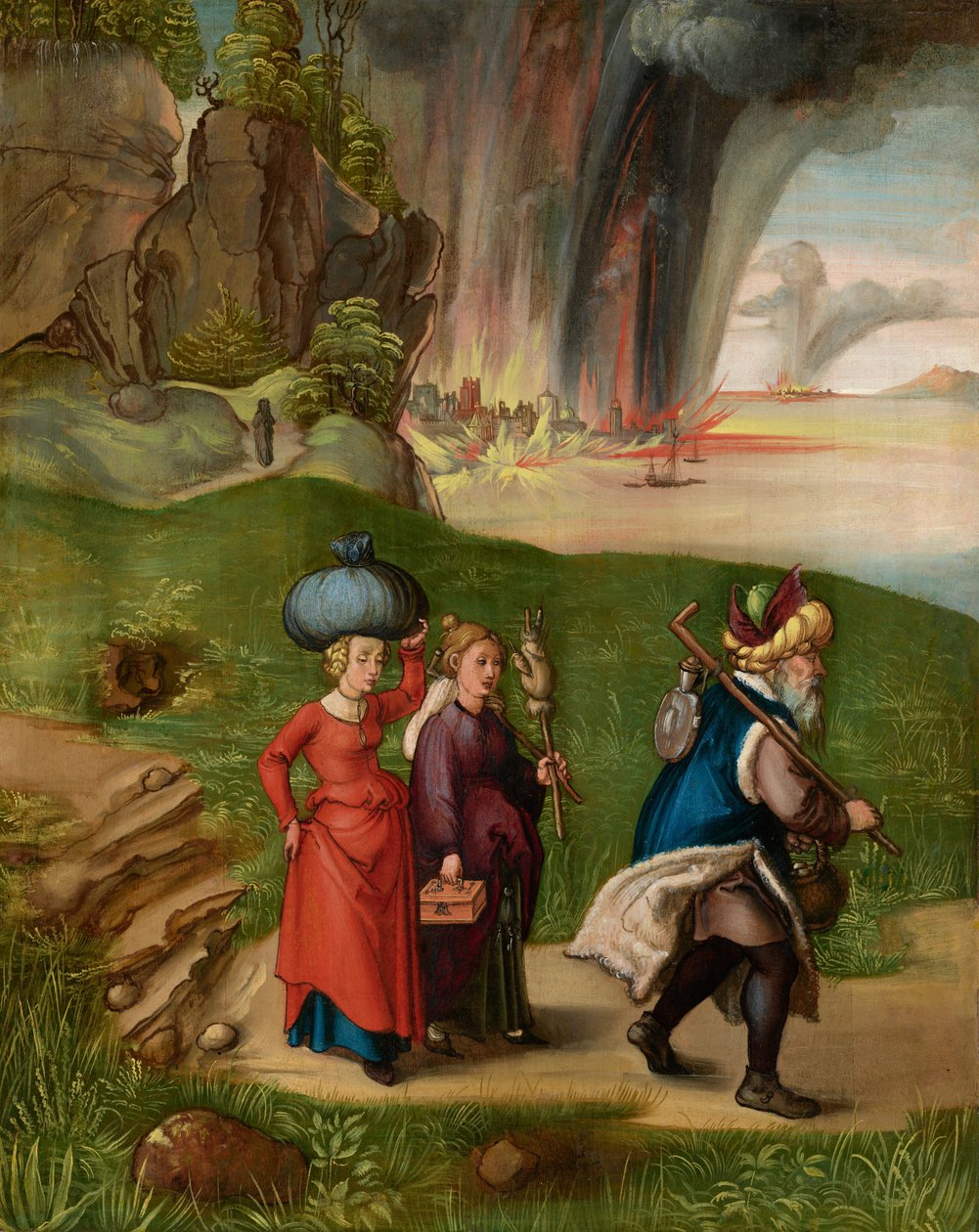 Lót és lányai [fordítva] alkotó: Albrecht Dürer