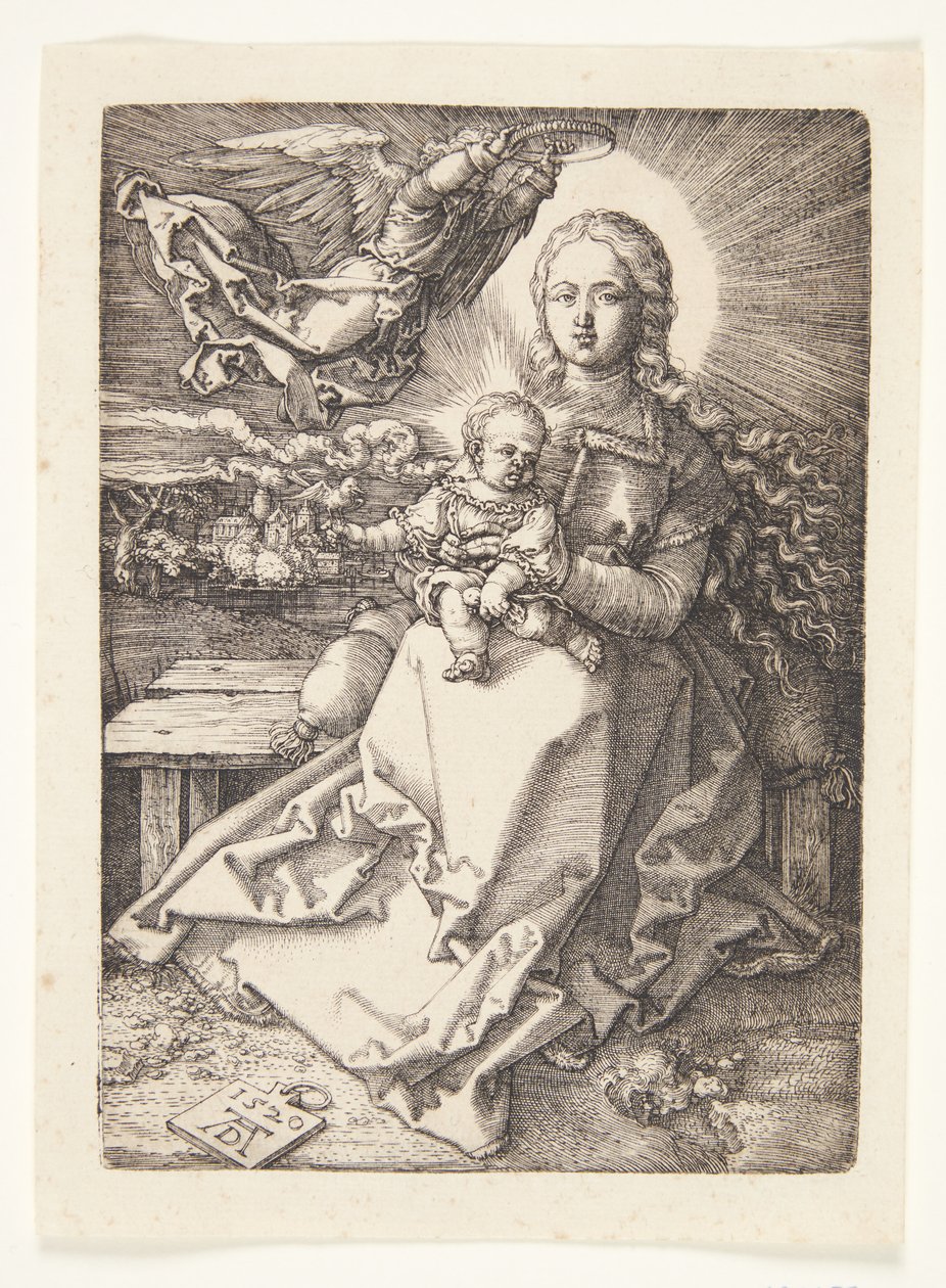 Madonnát angyal koronázta meg alkotó: Albrecht Dürer