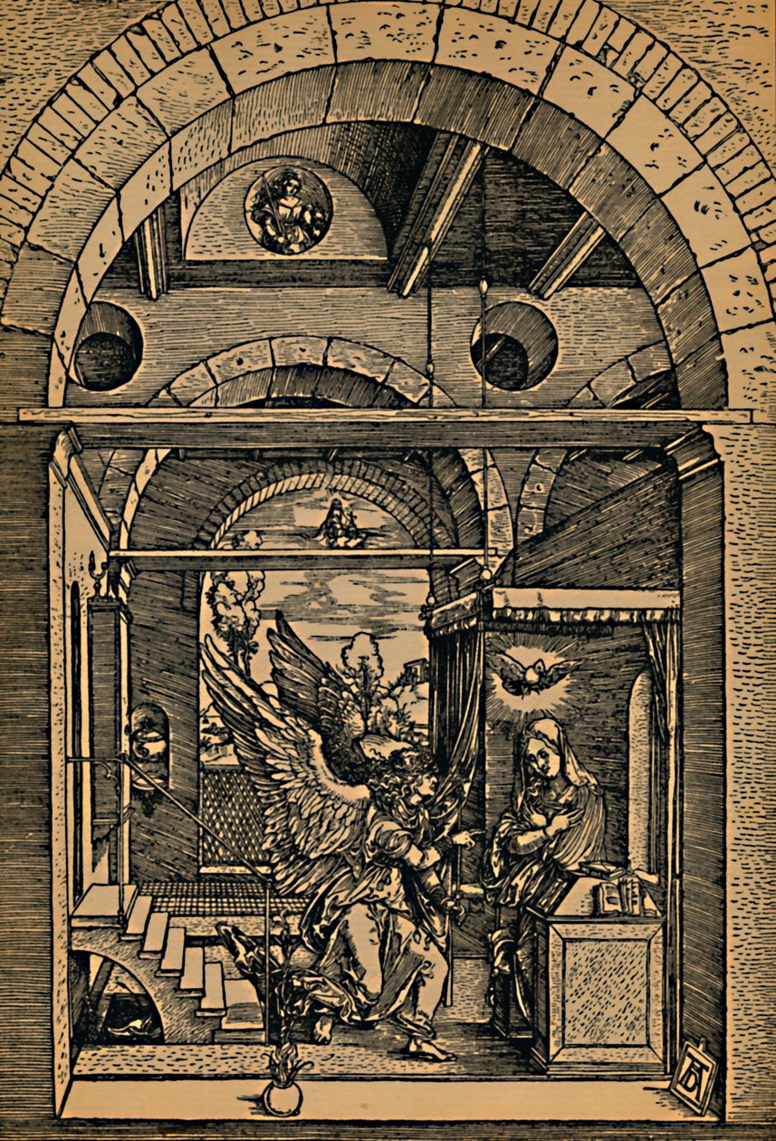 Maria Verkundigung, Az Angyali üdvözlet, c1503. alkotó: Albrecht Dürer