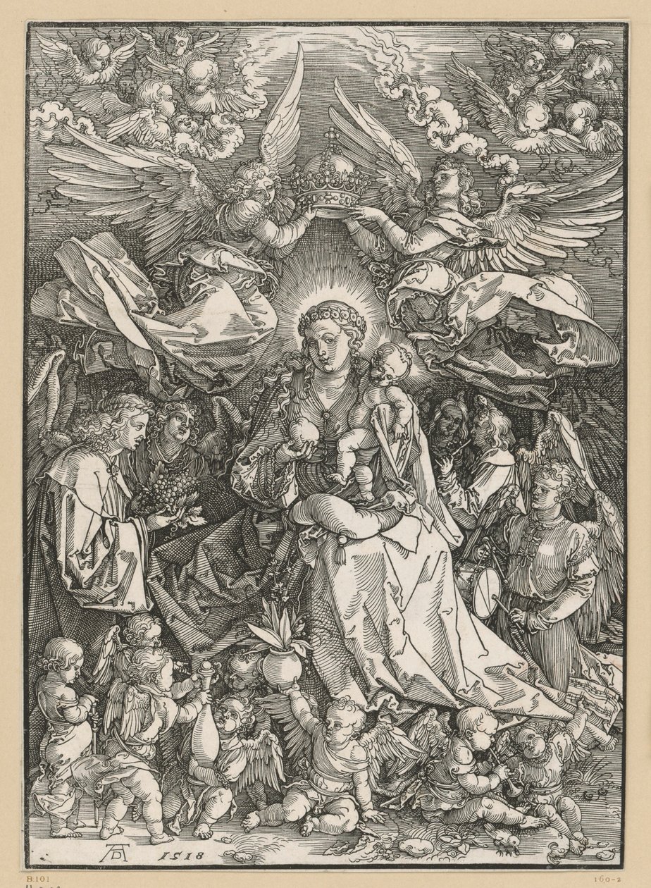 Mária mint az angyalok királynője alkotó: Albrecht Dürer